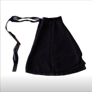 NWT Sheer Black Wrap Circle Dance Skirt